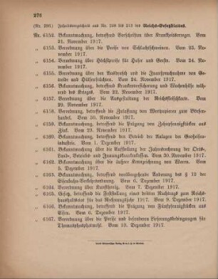 Nr. 296: Inhaltsverzeichnis aus Nr. 208 bis 213 des Reichs-Gesetzblattes