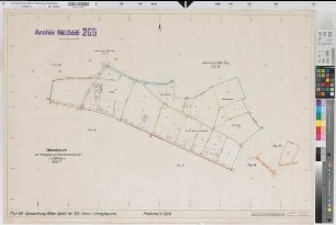 Olfen (Olfen), Umlegung Olfen-Rechede, Planabdruck Flur 40