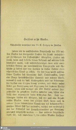Sachsens wüste Marken : Alphabetisch verzeichnet