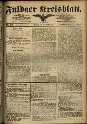 Ausgabe vom Montag, den 10. September 1906.
