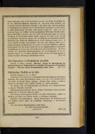 Erfolgreicher Vorstoß an der Yser.