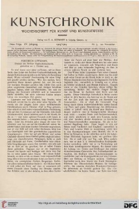 Heft 5 (20. November 1903)