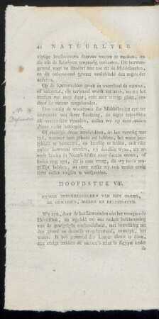 Hoofdstuk VIII. Eenige byzonderheeden van den grond, de gewassen, dieren en delfstoffen