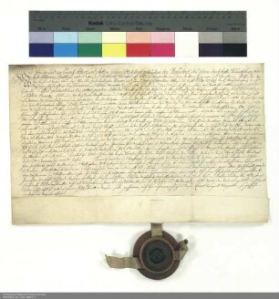 Revers Philipp Ludwigs von Rosenbach und seiner Brüder bezüglich der Belehnung mit Schackau und weiteren im Einzelnen aufgeführten Lehen durch Konstantin [von Buttlar], Abt von Fulda