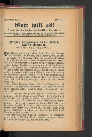 September 1911. Heft 9.