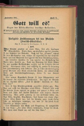 September 1911. Heft 9.