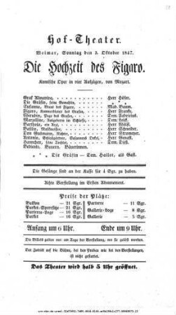 Die Hochzeit des Figaro