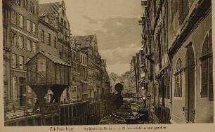 Alt-Hamburg, Holländische Reihe von der St. Annenbrücke aus gesehen