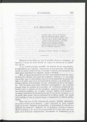 La soledad