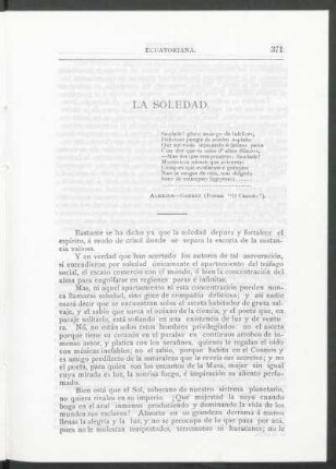 La soledad