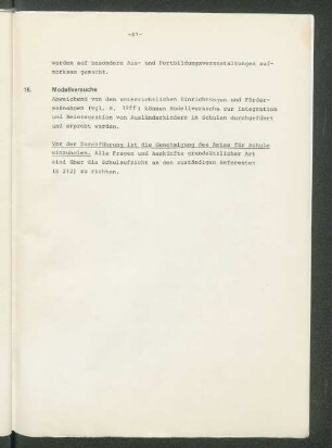 16. Modellversuche