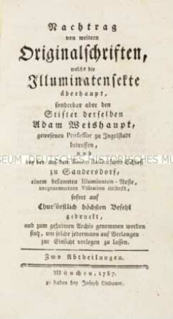Sammlung von Schriften der Illuminaten