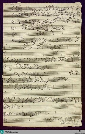 2 Instrumental pieces. Sketches - Mus. Hs. Molter Anh. 66