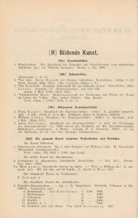 [H] Bildende Kunst