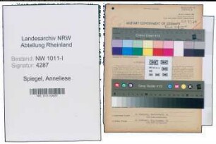Entnazifizierung Anneliese Spiegel , geb. 13.05.1918 (Studentin)