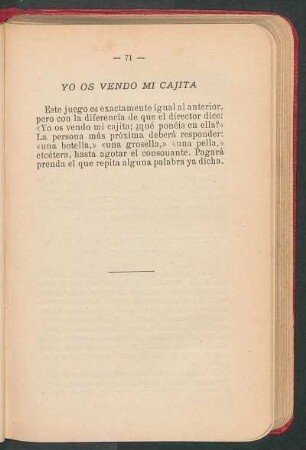 Yo os vendo mi cajita