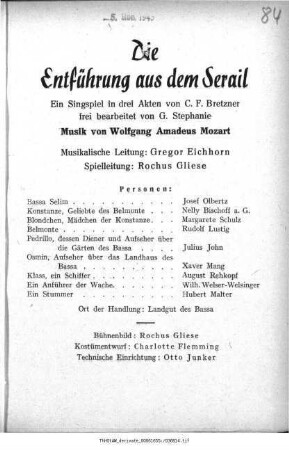 Die Entführung aus dem Serail
