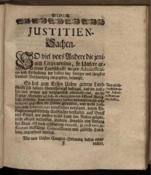 Justitien-Sachen