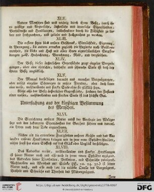 Untersuchung aus der künftigen Bestimmung des Menschen