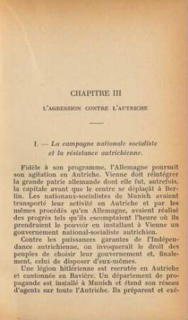 Chapitre III L'Agression Contre L'Autriche