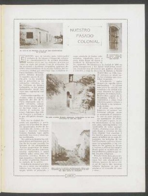 Nuestro pasado colonial