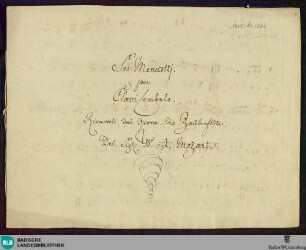 Die Zauberflöte. Excerpts. Arr - Don Mus.Ms. 1366 : cemb; KV 620
