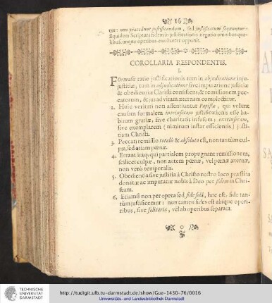 Corollaria Respondentis