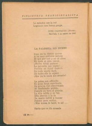 La palomita sin dueño