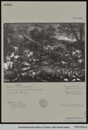 Einzug der Tiere in die Arche Noahs