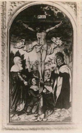 Kreuzigungsgruppe : Holz, 60 x 37 cm