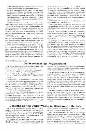 Deutsche Spring-Derby-Woche in Hamburg-Kl. Flottbek