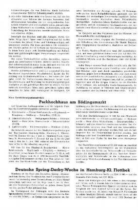 Deutsche Spring-Derby-Woche in Hamburg-Kl. Flottbek