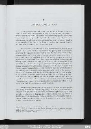 X General Conclusions