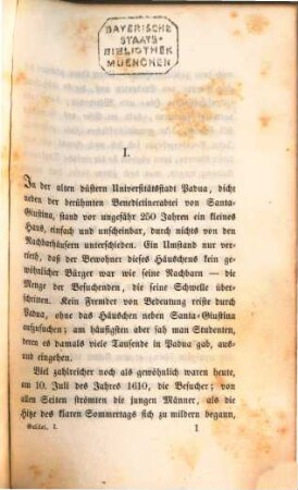 Galileo Galilei : ein geschichtlicher Roman, 1