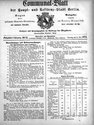 1874,21: No. 21, 24. Mai 1874