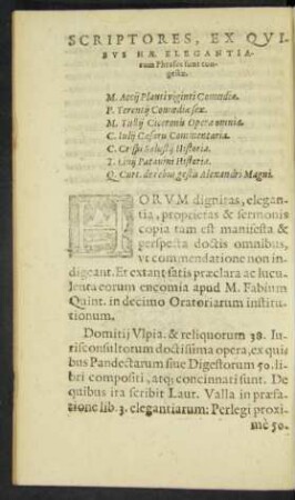 Scriptores, Ex Quibus Hae Elegantiarum Phrases sunt congestae.