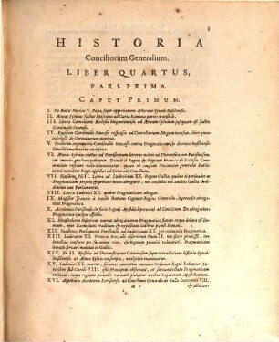 Historia Conciliorum Generalium : In quatuor Libros distributa, 4,1