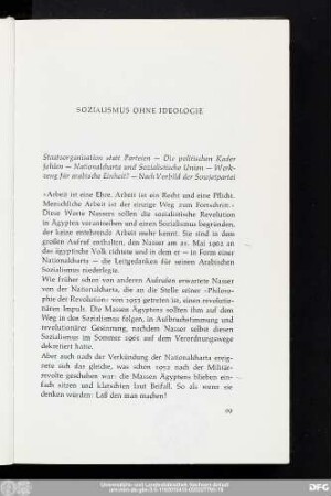 Sozialismus Ohne Ideologie