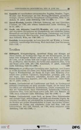Textilien (Nr. 458-477)