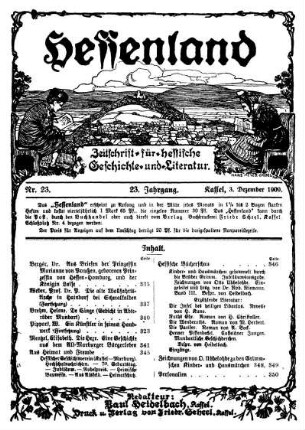 Nr. 23, 3. Dezember 1909