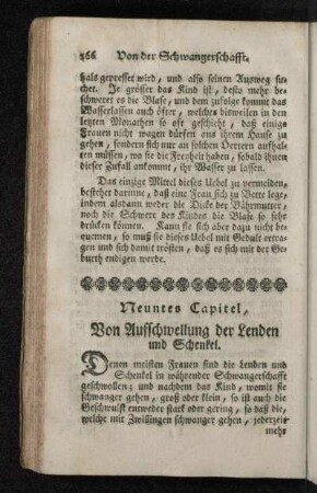 Neuntes Capitel, Von Aufschwellung der Lenden und Schenkel.