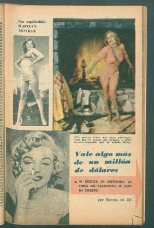 Vale algo más de un millón de dólares