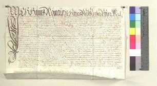 Hans Nömair zu Hütting in der Pfarrei Pleiskirchen im Vogtgericht Mühldorf und seine Ehefrau Elsbeth verkaufen dem Georg Hauser, Klosterrichter zu St. Veit, und seiner Ehefrau Sybille das Neumair (Nömair) Gut zu Hütting. S: Hilpolt von Neuhaus, Pfleger zu Neumarkt