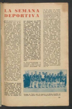 La semana deportiva