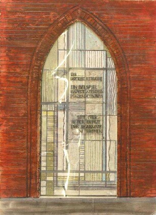 Entwurf Fenster "Böttcherstr." abstrakt