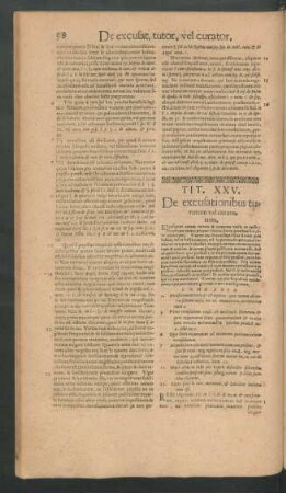 Tit. XXV. De excusationibus tutorum vel curatorum.