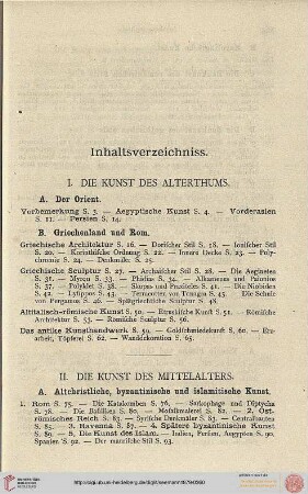 Inhaltsverzeichniss