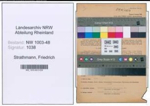 Entnazifizierung Friedrich Strathmann , geb. 24.10.1892 (Stadtinspektor)