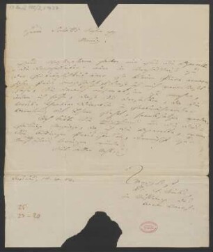 Brief an B. Schott's Söhne : 12.10.1840