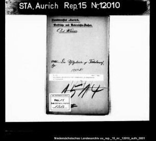 Zustimmung und Beihilfe der Landdrostei zu Schulbauten in Tichelwarf